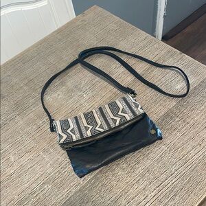 Billabong Black and Cream Crossbody Bag‎ with Adjustable Strap